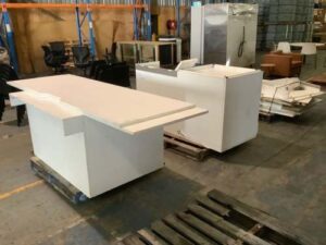 3x Pallet Lots of Assorted White Tables.