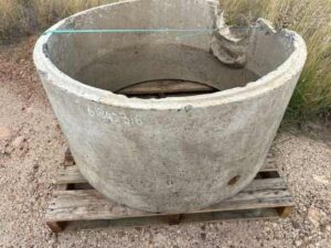 Pallet containing Concrete Pit Assembly.