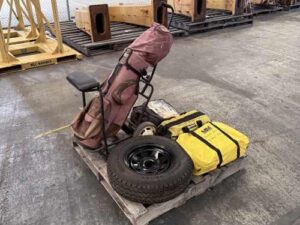 Pallet of Assorted Golf Clubs & Tools