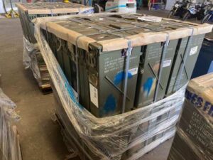 Pallet of Ammo Tins