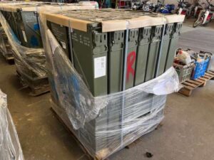 Pallet of Ammo Tins