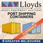 Port Shipping Containers Clearance Melbourne
