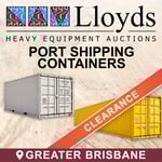 Port Shipping Containers Clearance Brisbane
