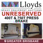Unreserved 400t & 750t Press Brake (ON4426)