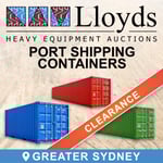 Port Shipping Containers Clearance Sydney