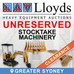 Unreserved Stocktake Machinery Equipment Clearance