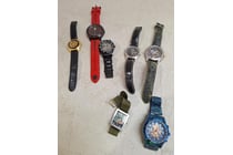 7 x variety of mens watches, contains Ferrari,...