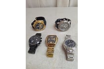 5x variety of men's watches, contains BOSS,...