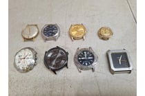 8 x variety of watch faces, contains Citzen,...