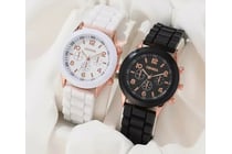 2 X BLACK AND WHITE WATCHES        