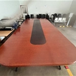Office Furniture Auction - Conference Table, Chairs, Pedestal Table
