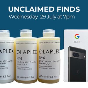 Unclaimed Finds 29th July No.2720