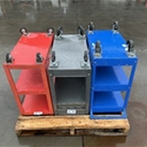 No Reserve 1x Pallet Tool Trolleys, Work Benches & Pipe/Timber Rack On Casters