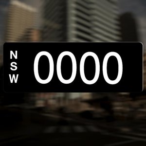 Custom NSW numberplate OOOO