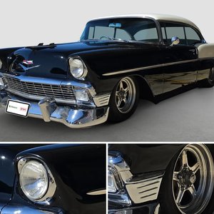 Circa1956 Chevrolet Bel Air 2-Door Pillarless Coupe