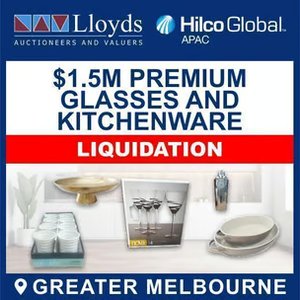 $1.5m Premium Glasses and Kitchenware Clearance - Liquidation